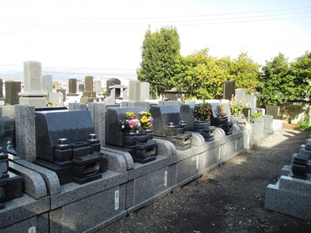 整備された墓所